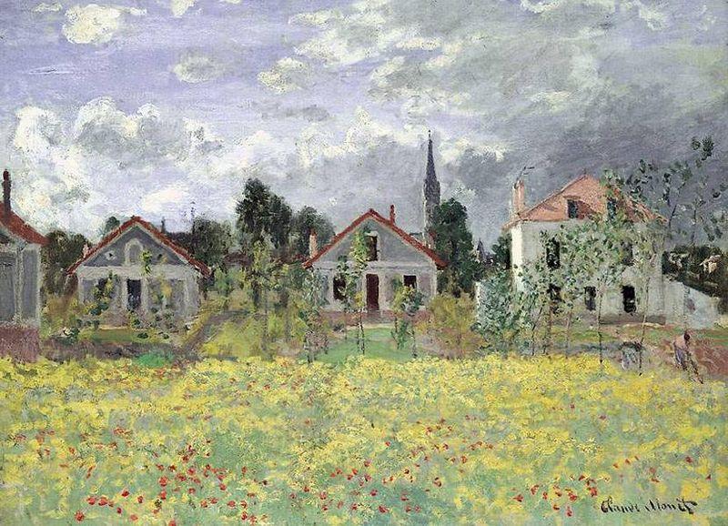 Claude Monet Maisons d'Argenteuil oil painting image